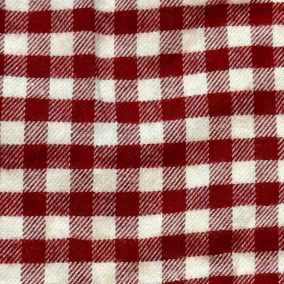 Gap Adult Unisex Softest Cotton Flannel PJ Pants Red White Gingham Plaid XS NEW - Picture 15 of 15